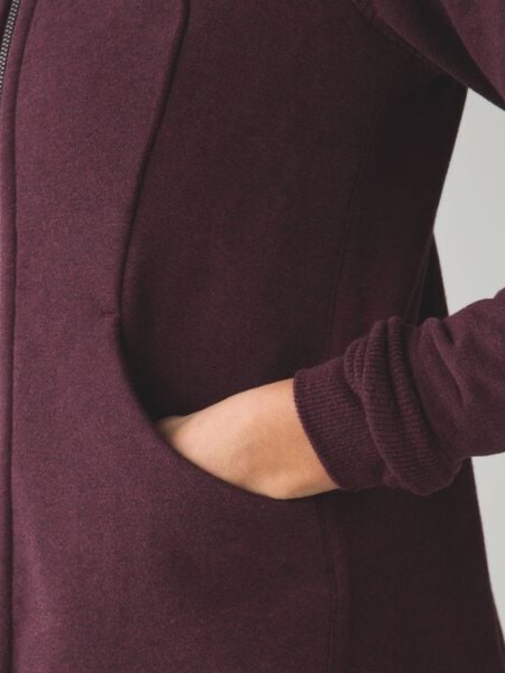 Lululemon Pleat to Street Hoodie size 4 Bordeaux - Picture 6 of 12